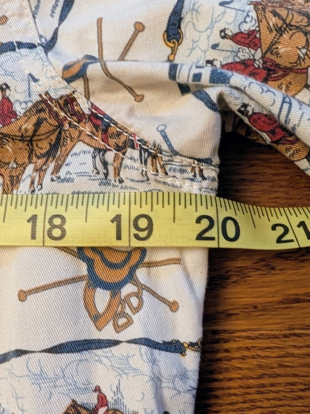 Vintage 90s Liz Claiborne Lizwear Equestrian Print Cotton Button Up Shirt Sz SP - Picture 11 of 16